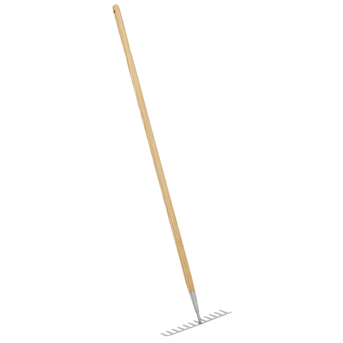 Premier Garden Rake with Long Ash Handle & Stainless Steel Tines | GTWH011