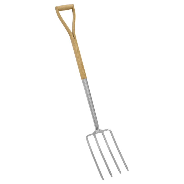 Premier Digging Fork with Ash Handle & Stainless Steel Tines | GTWH016