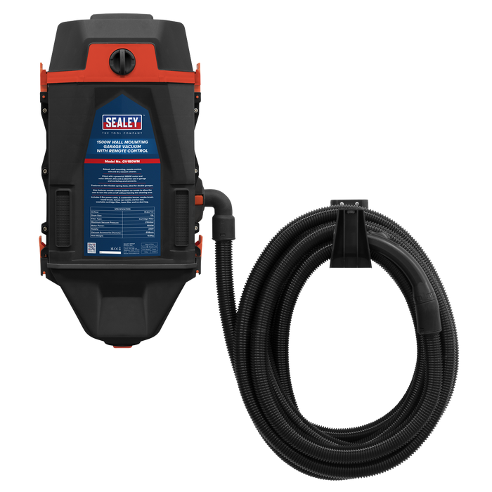 Wall Mounting Garage Vacuum with Remote Control 1200W/230V | GV180WM