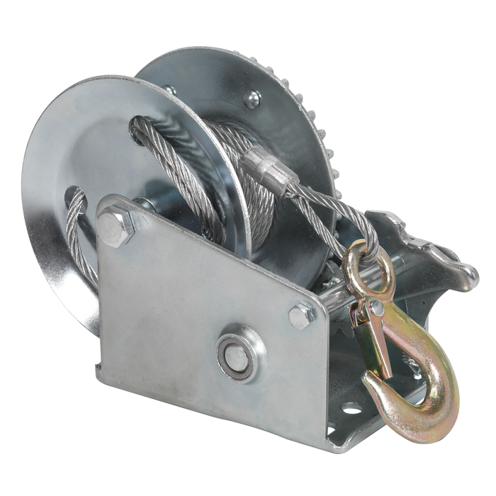 Geared Hand Winch with Cable 540kg Capacity | GWC1200M
