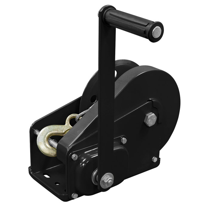 Geared Hand Winch with Brake & Cable 1130kg Capacity | GWC2500B