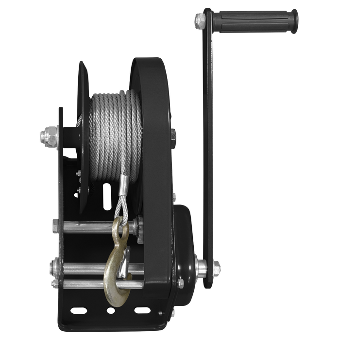 Geared Hand Winch with Brake & Cable 1130kg Capacity | GWC2500B