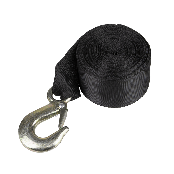 Trailer Winch Strap with Forged Hook 50mm x 10m 1350kg Breaking Strength | GWES20