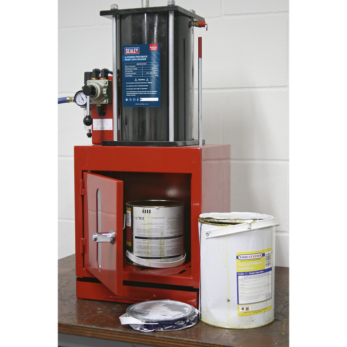 Pneumatic Paint Can Crusher 2.2 Tonne | HCC08
