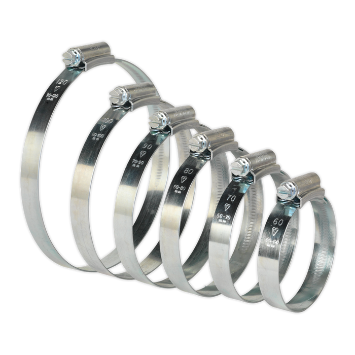 HI-GRIP® Zinc Plated Hose Clip Assortment 45-160mm 26pc | HCJ26A