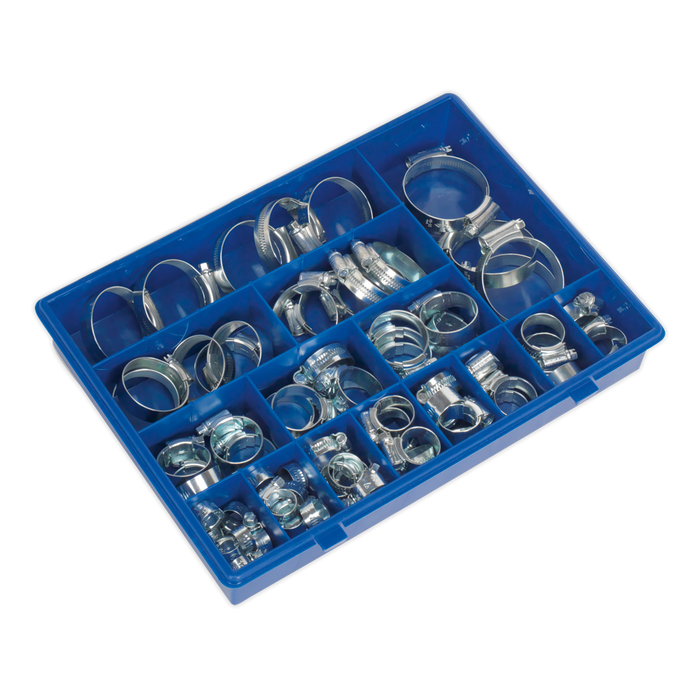HI-GRIP® Zinc Plated Hose Clip Assortment 9.5-55mm 81pc | HCJ85AC