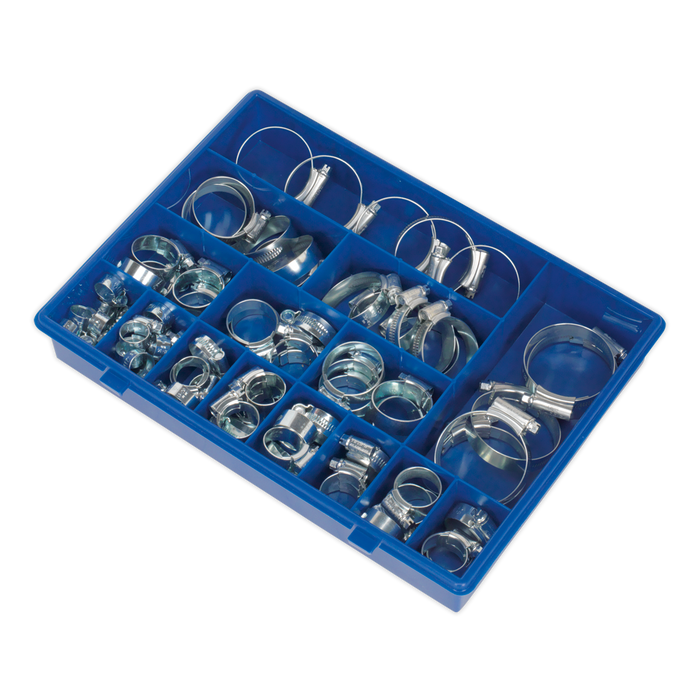 HI-GRIP® Zinc Plated Hose Clip Assortment 9.5-55mm 81pc | HCJ85AC