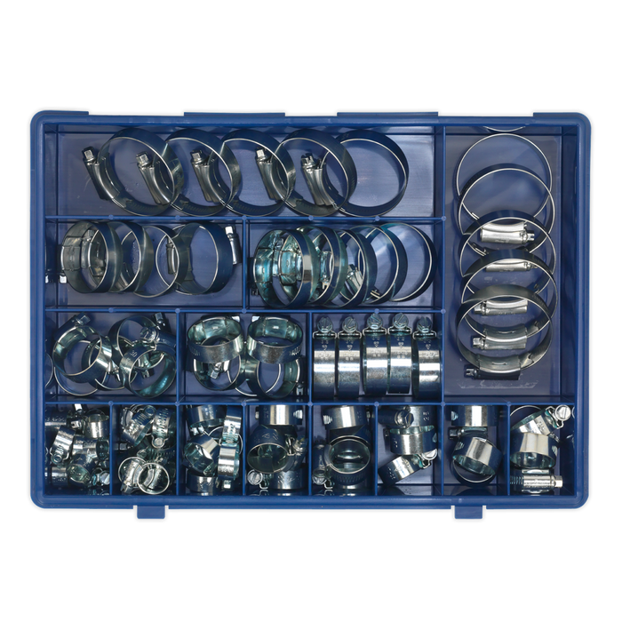 HI-GRIP® Zinc Plated Hose Clip Assortment 9.5-55mm 81pc | HCJ85AC