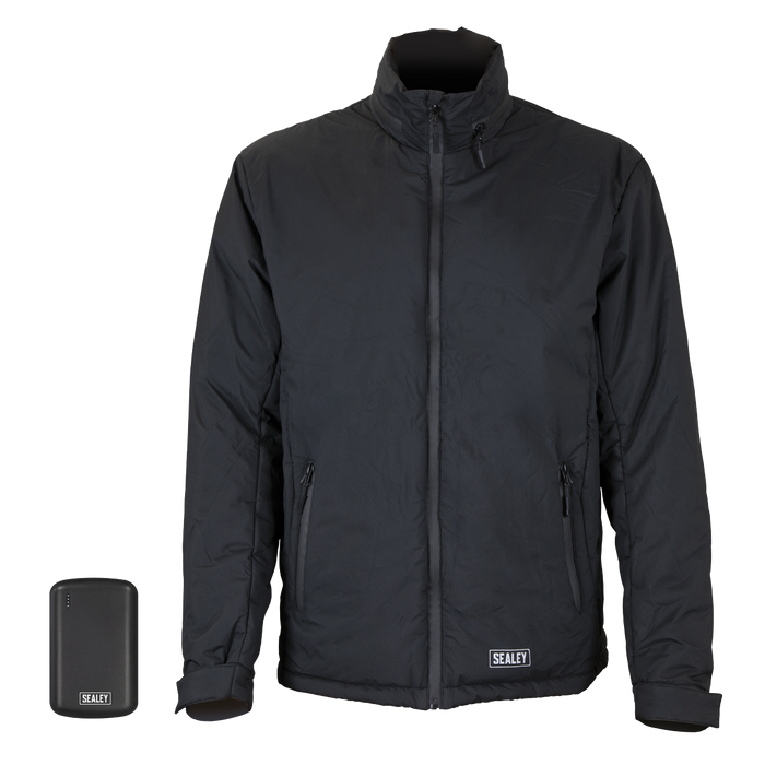 5V Heated Rain Jacket with Power Bank - Medium | HJ02KIT