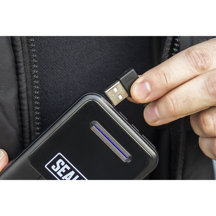 5V Heated Rain Jacket with Power Bank 20Ah - Large | HJ07KIT