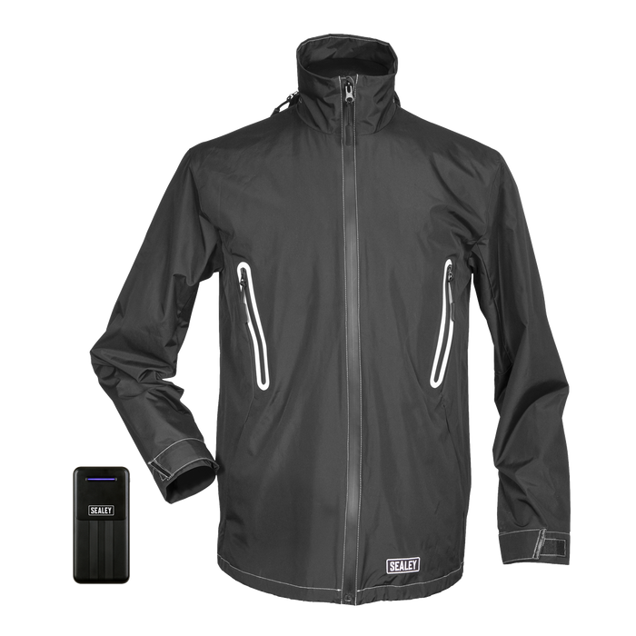 5V Heated Rain Jacket with Power Bank 20Ah - X-Large | HJ08KIT
