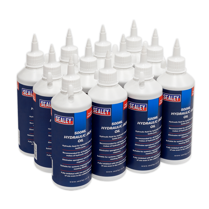 Hydraulic Jack Oil 500ml - Pack of 12 | HJO/500ML