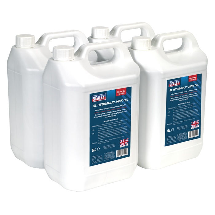 Hydraulic Jack Oil 5L - Pack of 4 | HJO/5L
