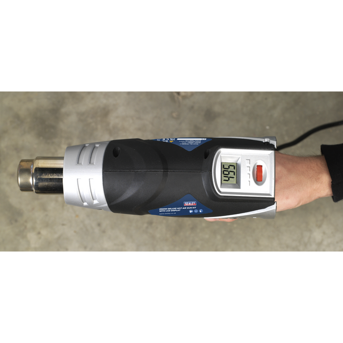 2000W Deluxe Heat Gun Kit with LCD Display 80-600°C | HS104K
