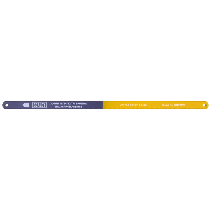 Bi-Metal Hacksaw Blade 18/24/32tpi Vari-Pitch 300mm - Pack of 10 | HSB/10VP