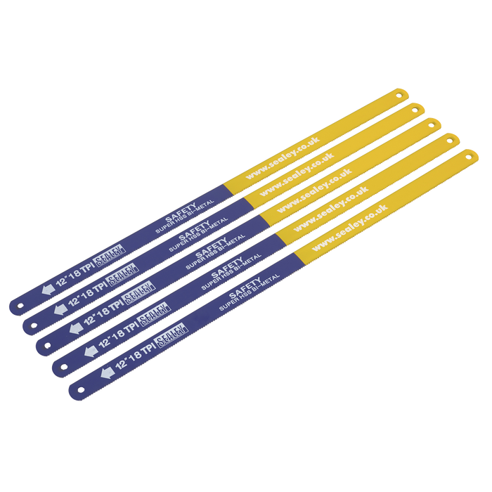 HSS Bi-Metal Hacksaw Blade 18tpi 300mm - Pack of 5 | HSB0518