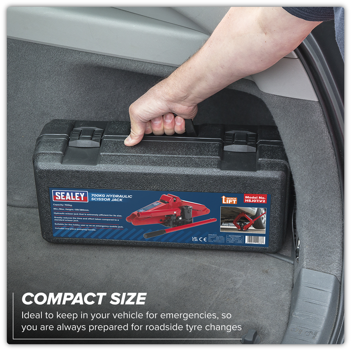 Hydraulic Scissor Jack 700kg Capacity | HSJ07