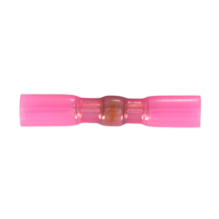Heat Shrink Butt Connector with Crimp & Solder, Red - Pack of 25 | HSSB25R