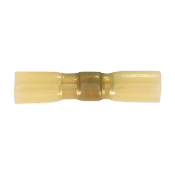 Heat Shrink Butt Connector with Crimp & Solder, Yellow - Pack of 25 | HSSB25Y