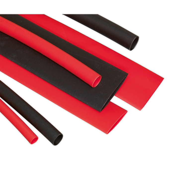 Heat Shrink Tubing Assortment 100mm 95pc - Black & Red | HST100BR