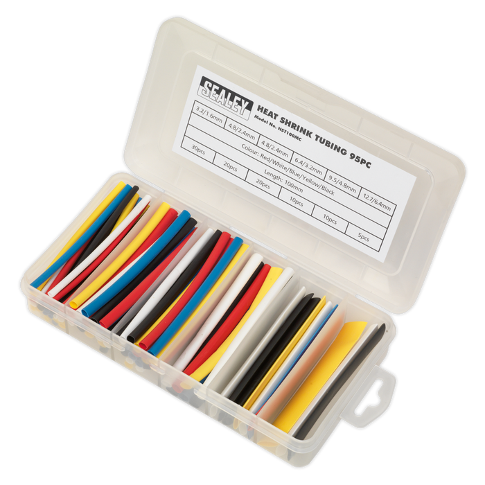 Heat Shrink Tubing Assortment 100mm 95pc - Mixed Colours | HST100MC
