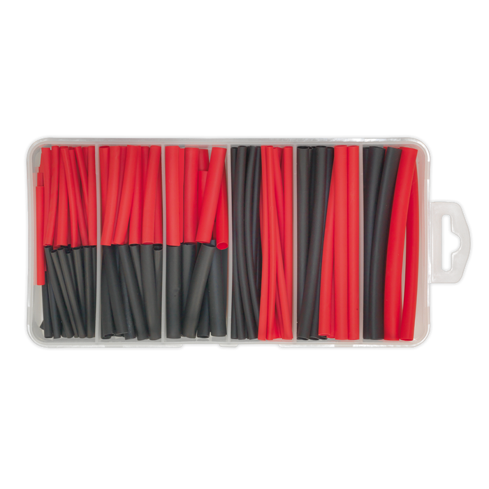 Heat Shrink Tubing Assortment 50 & 100mm 180pc - Black & Red | HST501BR