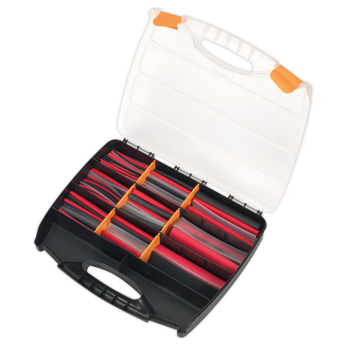 Adhesive Lined Heat Shrink Tubing Assortment 100 & 150mm 261pc - Mixed Colours | HSTAL261MC