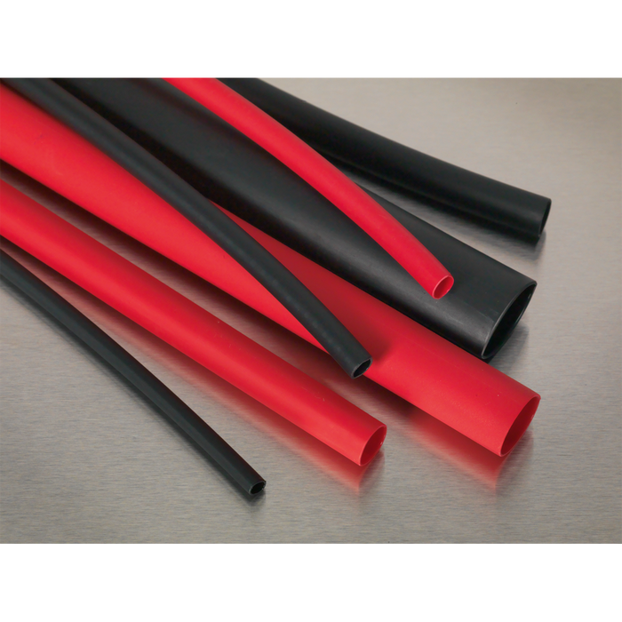 Adhesive Lined Heat Shrink Tubing Assortment 200mm 72pc - Black & Red | HSTAL72BR