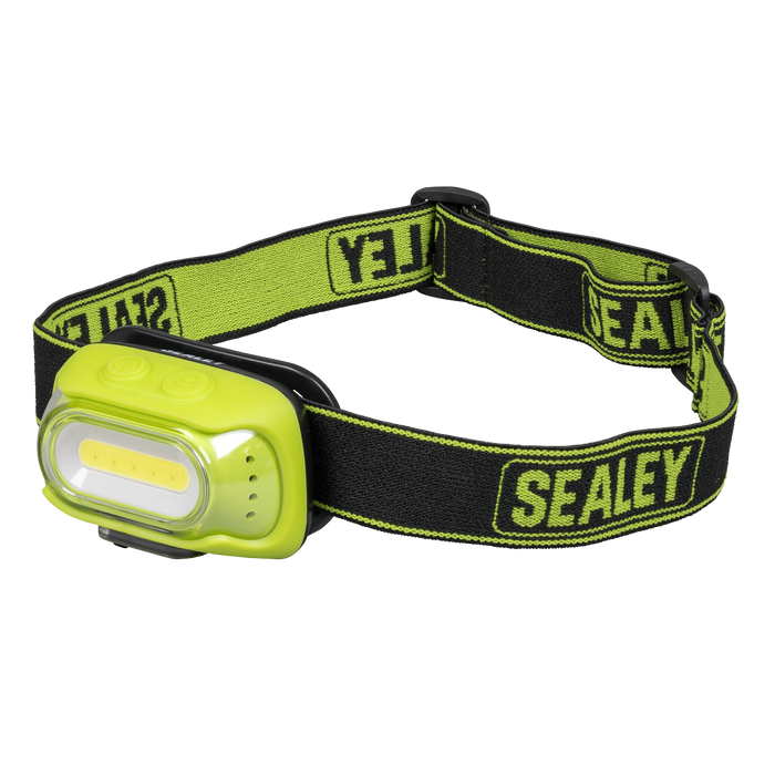 Rechargeable Head Torch with Auto-Sensor 8W COB LED - Green | HT08RG