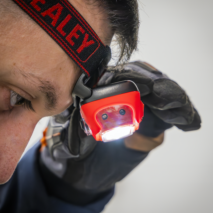 Rechargeable Head Torch with Auto-Sensor 8W COB LED - Red | HT08RR