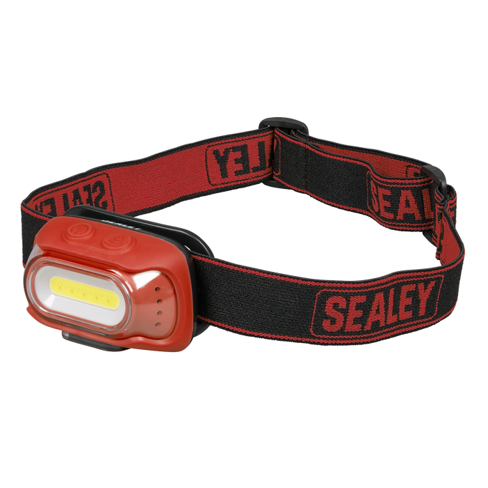 Rechargeable Head Torch with Auto-Sensor 8W COB LED - Red | HT08RR