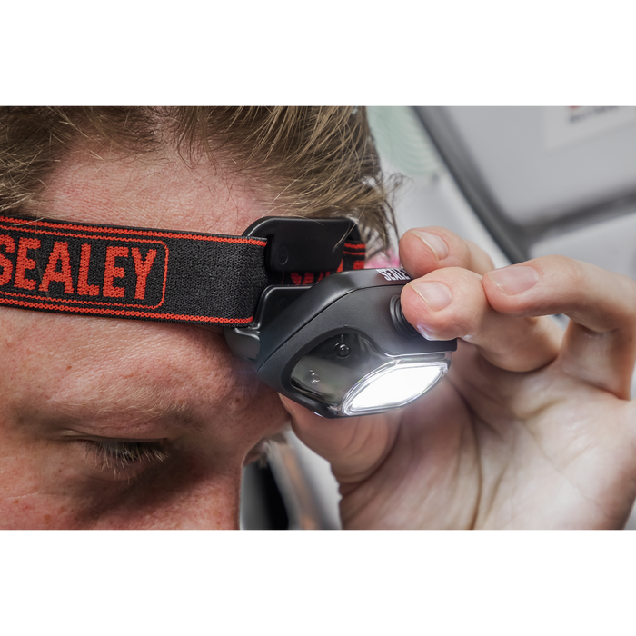 Rechargeable Head Torch with Auto-Sensor 8W COB LED | HT08R