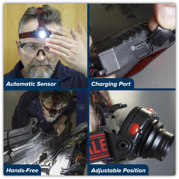 Head & Hat Torch with Auto-Sensor 3W SMD LED | HT106LED