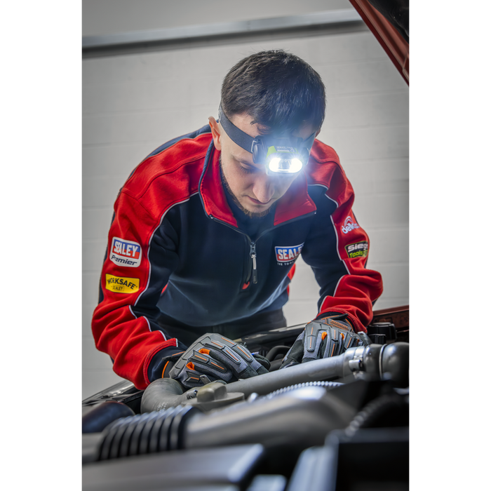 Rechargeable Head Torch with Auto-Sensor 5W & 3W COB LED | HT400LED
