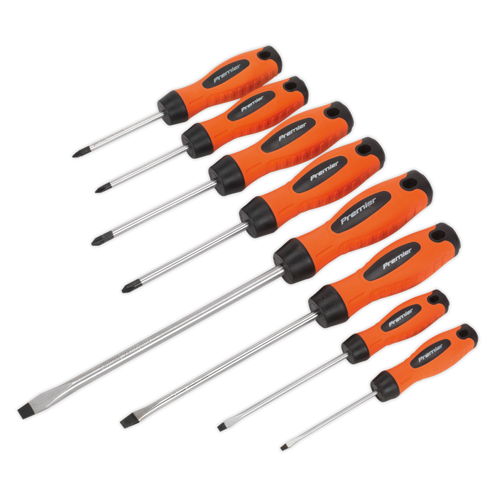 Premier Screwdriver Set 8pc - Hi-Vis Orange | HV003