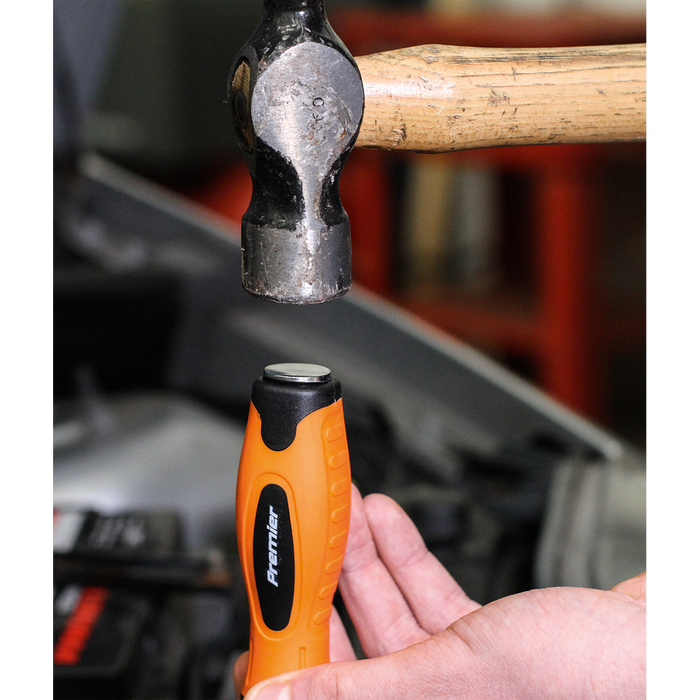 Premier Hammer-Thru Screwdriver Set 8pc - Hi-Vis Orange | HV004