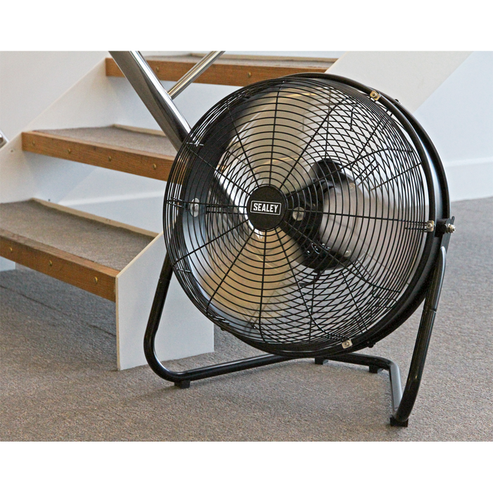 18" Industrial High Velocity Floor Fan with Internal Oscillation 230V | HVF18IS