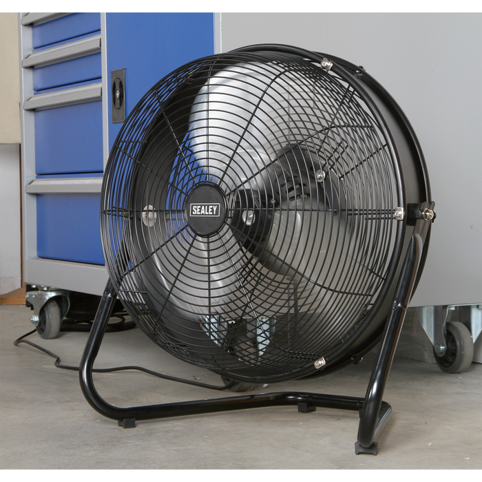 18" Industrial High Velocity Floor Fan with Internal Oscillation 230V | HVF18IS