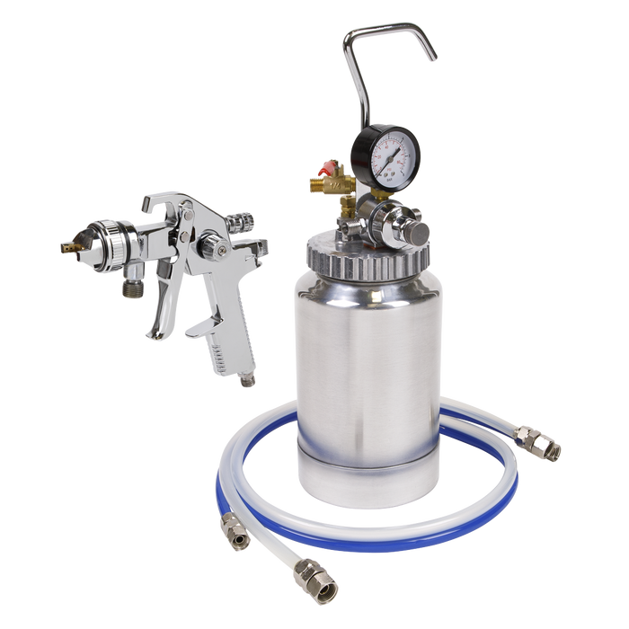 HVLP Pressure Pot System with Spray Gun & Hoses 1.7mm Set-Up | HVLP-79/P