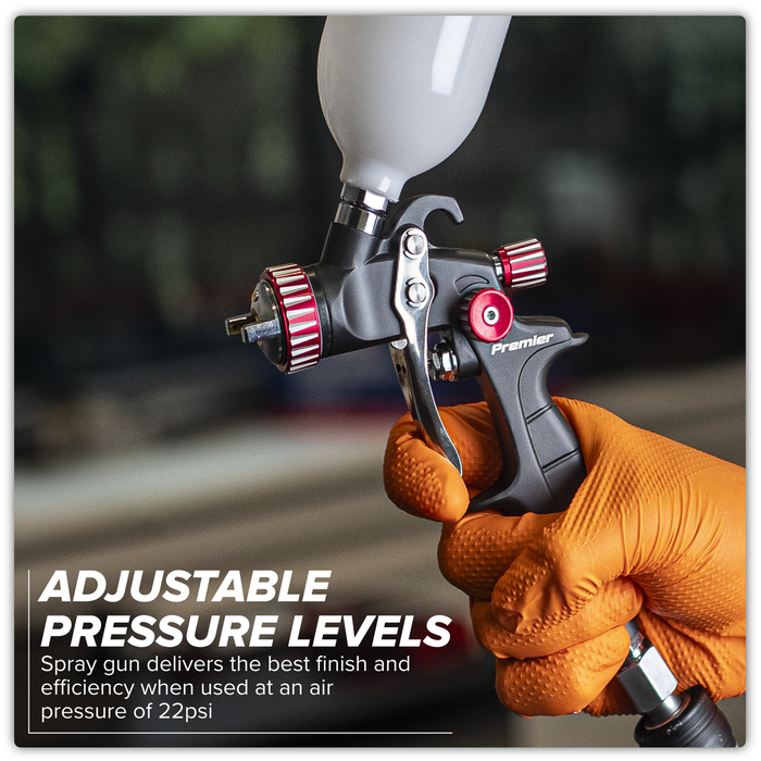 Premier Professional HVLP Gravity Feed Touch-Up Spray Gun 1mm Set-Up | HVLP04
