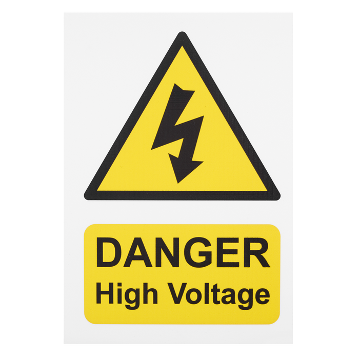 High Voltage Vehicle Warning Sign | HVS1