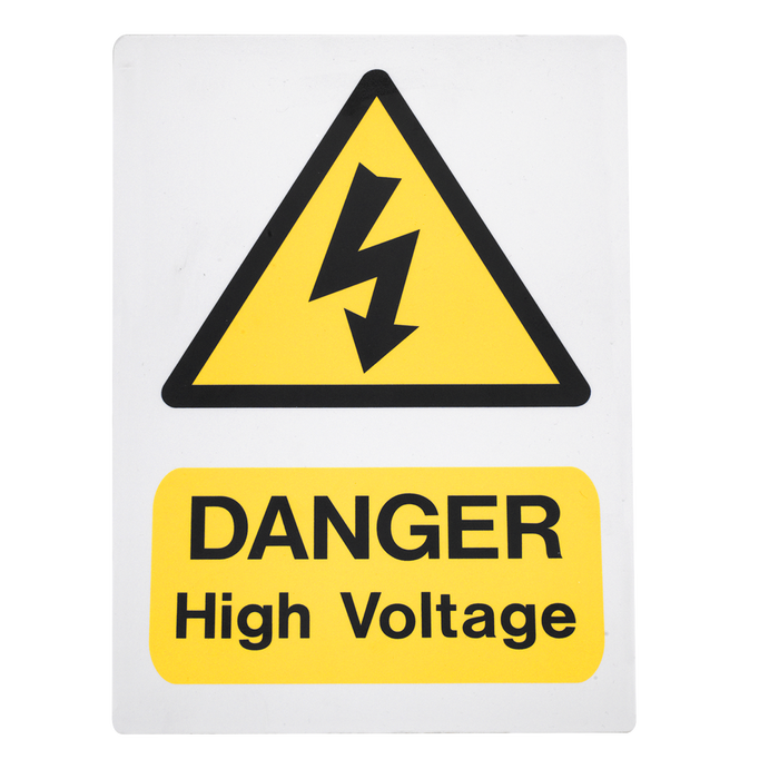 High Voltage Warning Sign 200 x 300mm | HVSA4