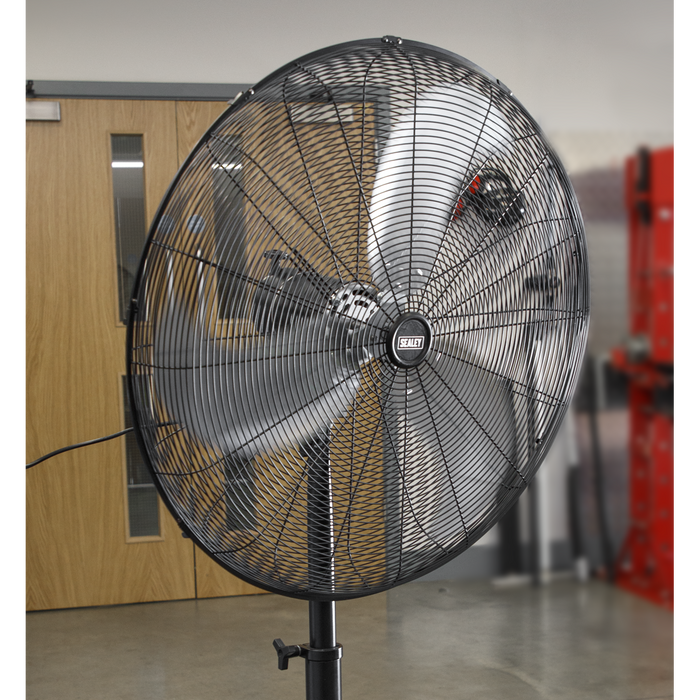 30" Industrial High Velocity Oscillating Pedestal Fan 230V | HVSF30