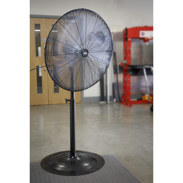 30" Industrial High Velocity Oscillating Pedestal Fan 230V | HVSF30