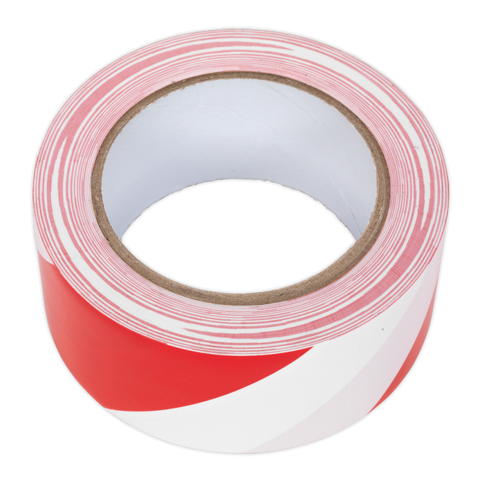 Hazard Warning Tape 50mm x 33m - Red/White | HWTRW