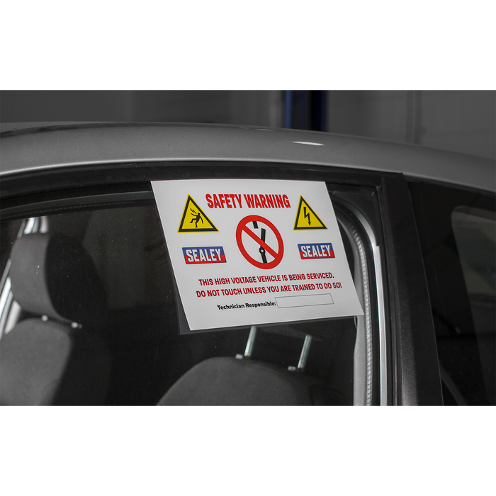 Hybrid/Electric Vehicle Warning Sign | HYBRIDSIGN