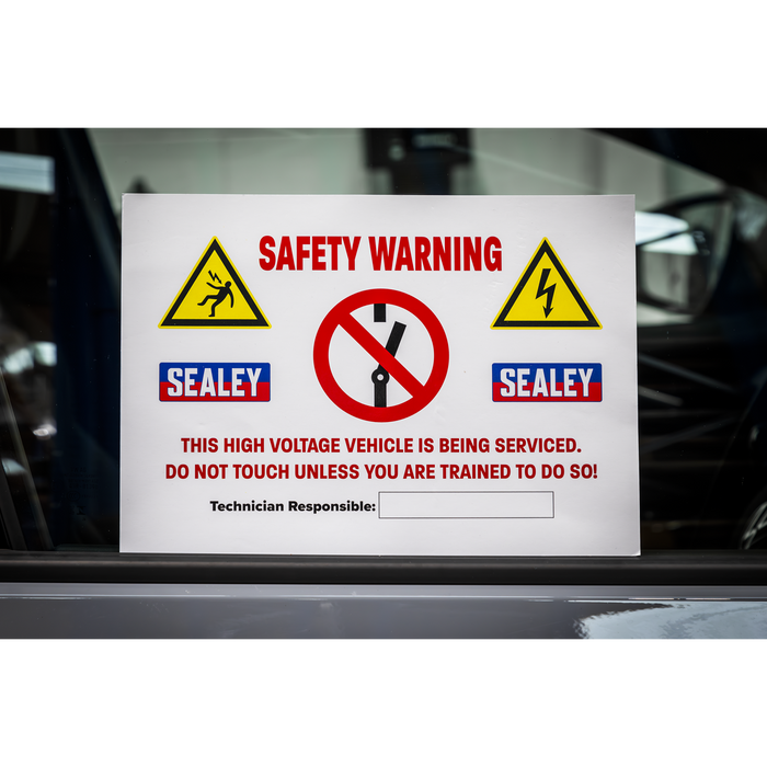 Hybrid/Electric Vehicle Warning Sign | HYBRIDSIGN