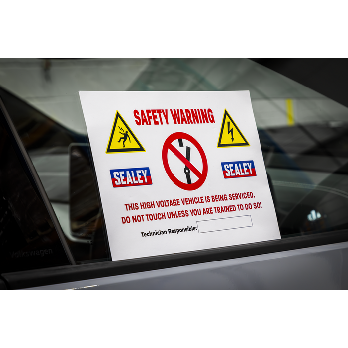 Hybrid/Electric Vehicle Warning Sign | HYBRIDSIGN