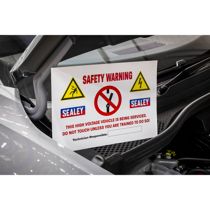 Hybrid/Electric Vehicle Warning Sign | HYBRIDSIGN