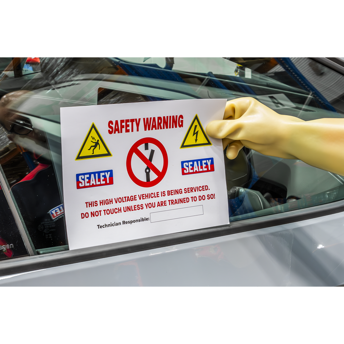 Hybrid/Electric Vehicle Warning Sign | HYBRIDSIGN